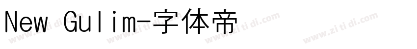 New Gulim字体转换